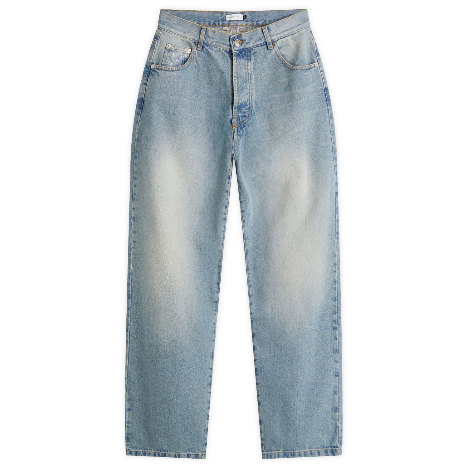 Дънки Pop Trading Company Pop Trading Company Arch Pocket Loose Denim Jeans 30" Синьо | POPSS25-04-014, 0