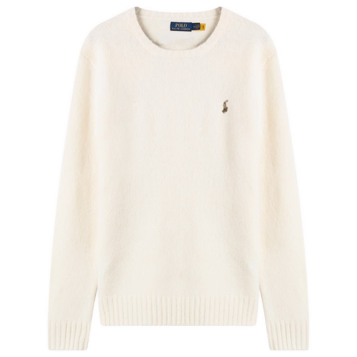 Пуловер Polo by Ralph Lauren Brushed Shetland Knit Jumper Бяло | 710918805509-NAT, 1