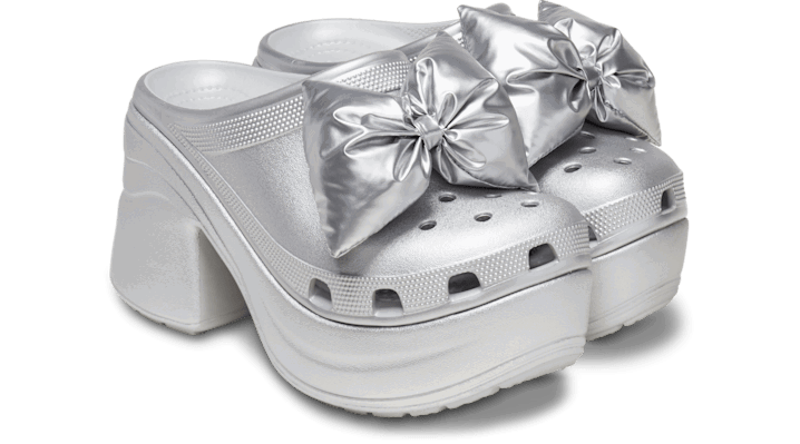 Кецове и обувки Crocs Siren Metallic Bow Clogs Металик | 210050-0P1, 1