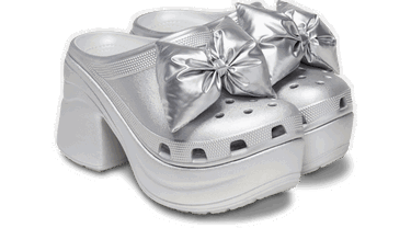 Кецове и обувки Crocs Siren Metallic Bow Clogs Металик | 210050-0P1, 1