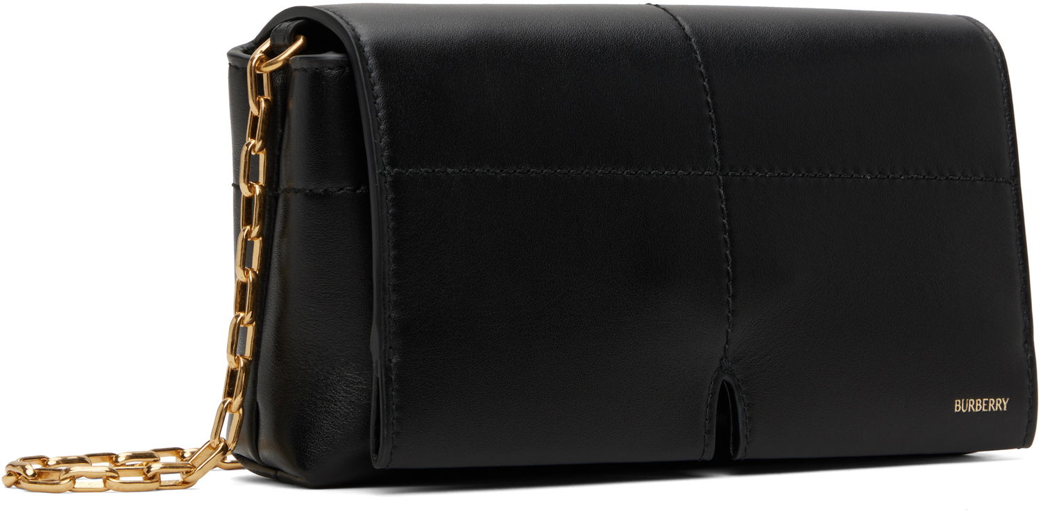 Дамска чанта Burberry Burberry Mini Snip Chain Bag Черно | 8103309, 1