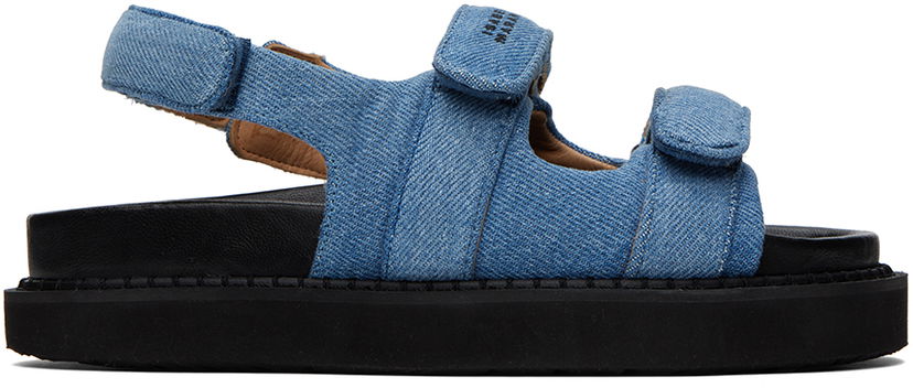 Кецове и обувки ISABEL MARANT Isabel Marant Madee Denim Sandals Черно | 23PSD0023FA-A1B89S