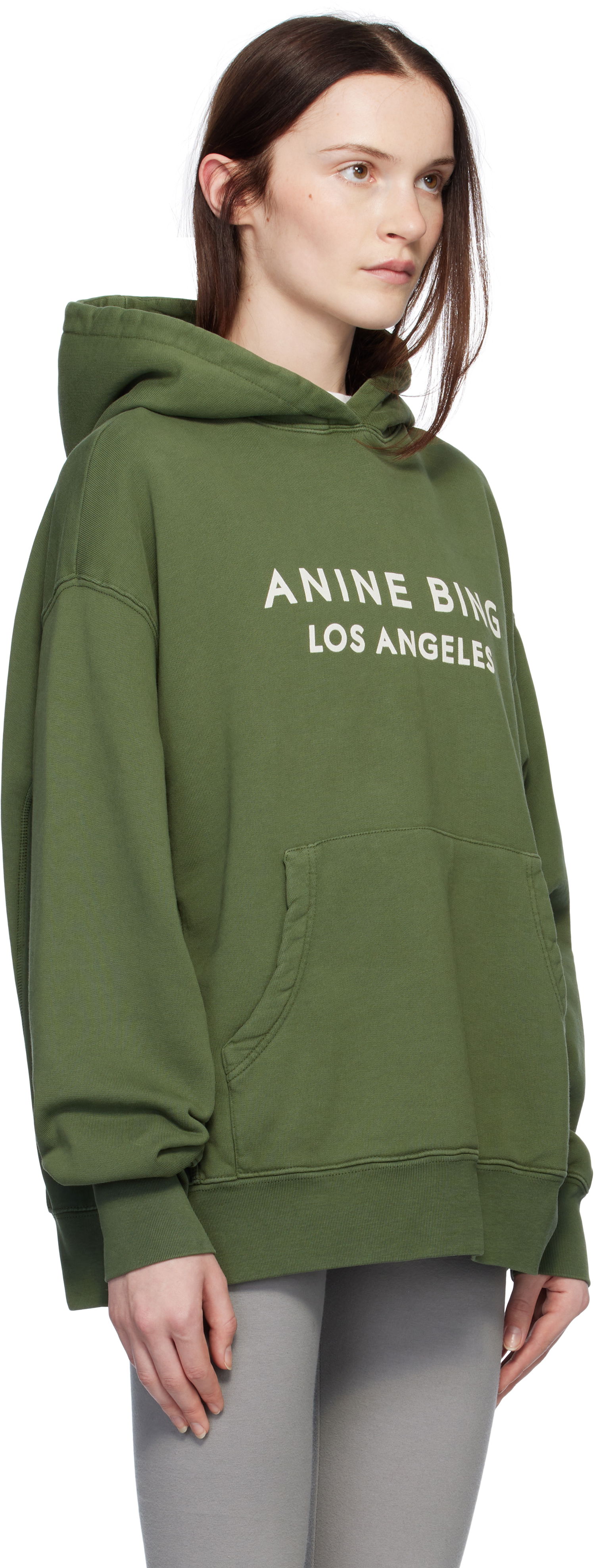 Суитчър Anine Bing 'Alto' Hoodie Зелено | A-08-10291-GEE31, 1