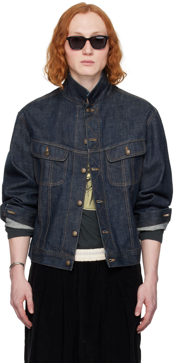 Яке Maison Margiela Contrast Denim Jacket Тъмно синьо | S50AM0609 S30879, 0