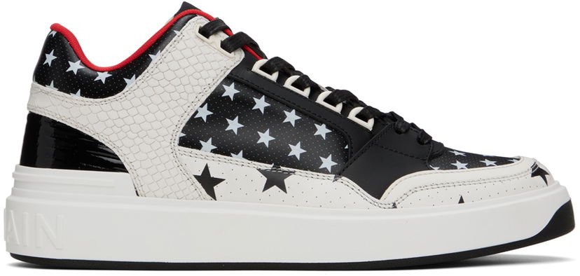 Кецове и обувки Balmain Balmain B-Court Mid Top Star Многоцветен | CM1VI344LTSP