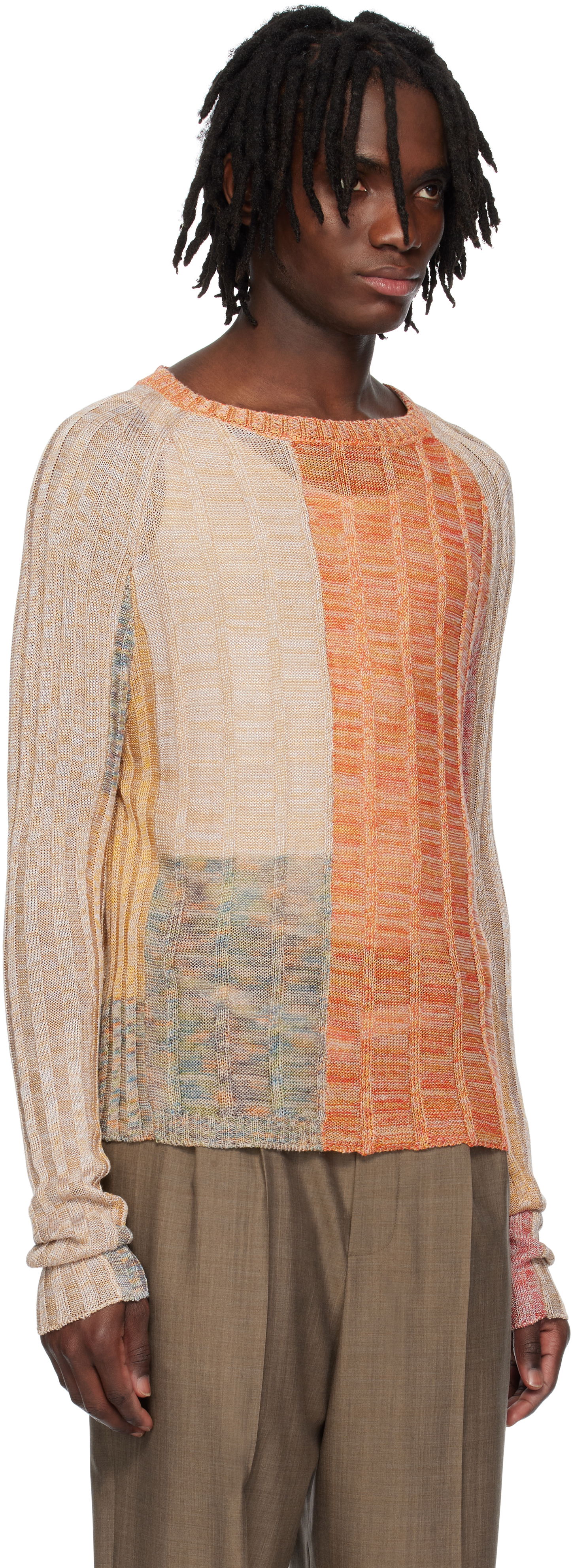 Пуловер Eckhaus Latta Eckhaus Latta Symphony Knit Sweater Многоцветен | 8021-EL-PS25-R - REEF, 1