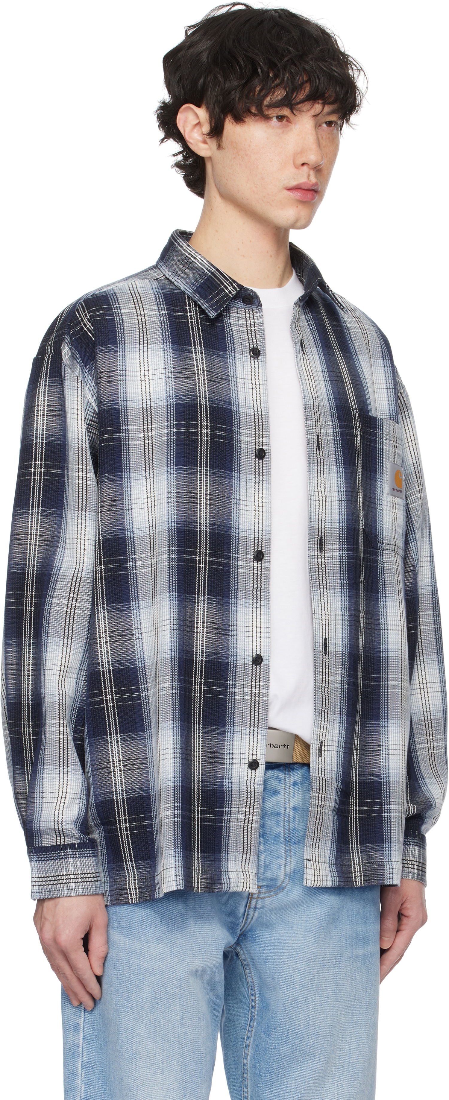 Риза Carhartt WIP Work In Progress Blanton Check Shirt Синьо | I034379, 1