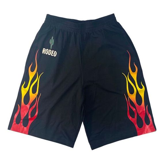 Къси панталони Cactus Jack by Travis Scott Travis Scott x AUGUSTA Rodeo Tour Flame Shorts Черно | TC-407