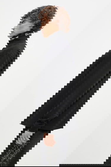 Тениска Pleasures Long-sleeved Cotton Satisfaction Turtleneck Черно | P24W026, 1