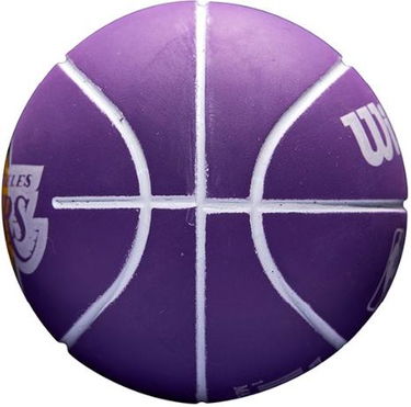 Спортна екипировка Wilson Tennis NBA Los Angeles Lakers Dribblers Mini Basketball Лилаво | wtb1100ll, 1