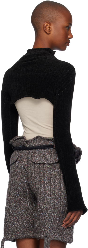 Пуловер Ottolinger Ottolinger Knit Strap Long Sleeve Sweater Черно | 707302, 2
