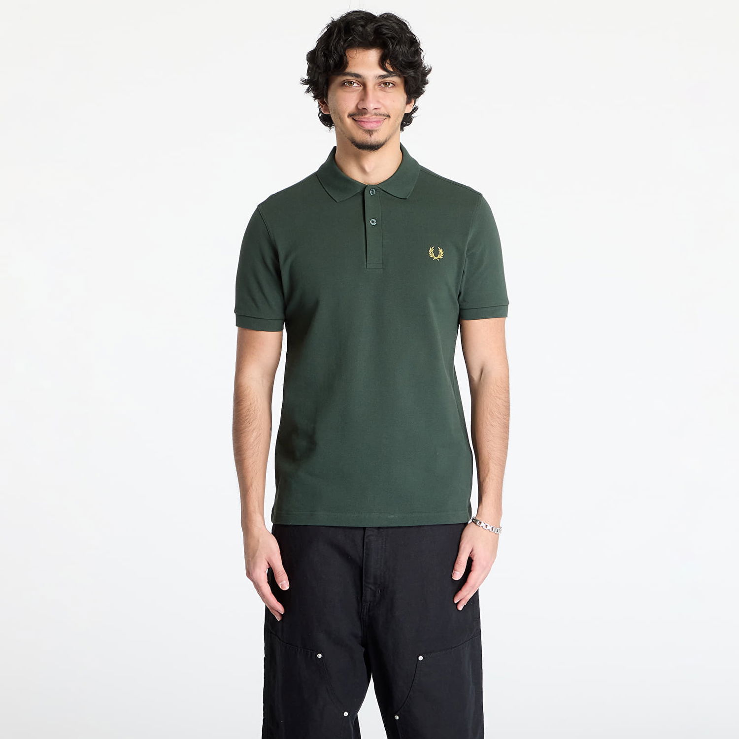 Поло тениска Fred Perry Fred Perry The Shirt Court Polo Зелено | M6000 Y22, 0