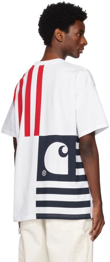 Тениска Carhartt WIP Work In Progress Coast State T-Shirt Бяло | I031754, 2