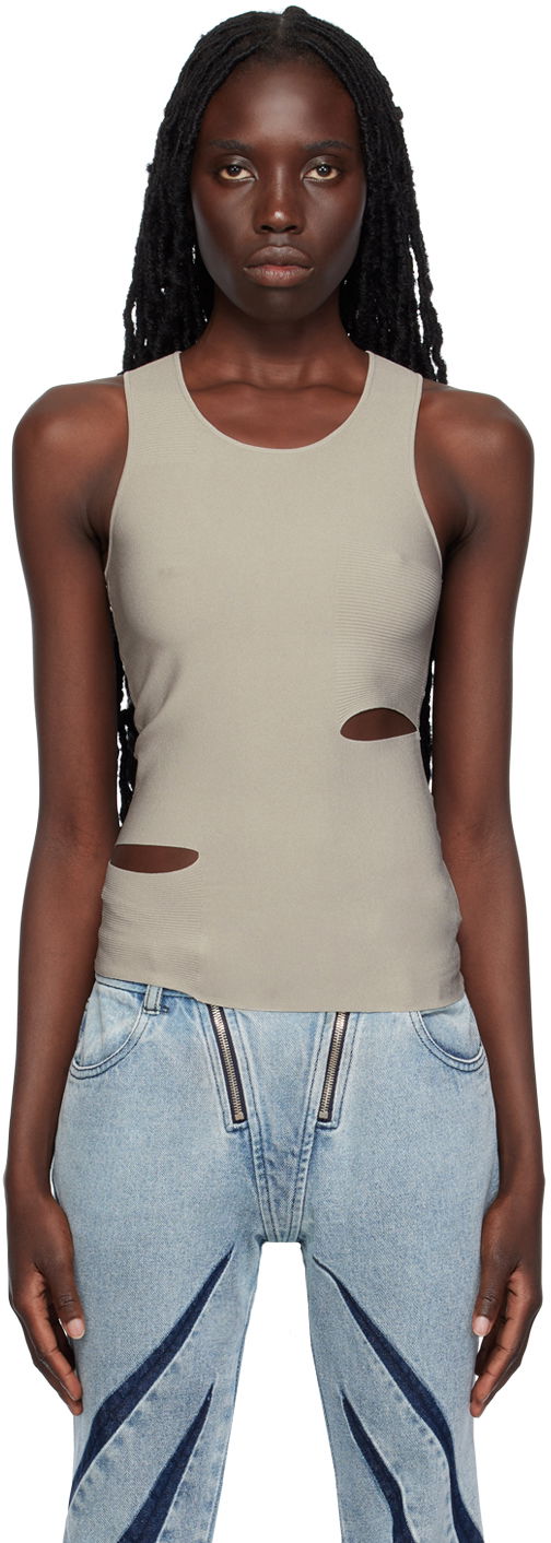 Потник Dion Lee Slit Detail Tank Top Сиво | C7211P23, 0