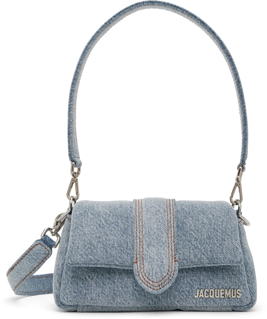 Раници и чанти Jacquemus Blue Le Chouchou 'Le Petit Bambimou Denim' Сиво | 23H233BA335-1389, 0