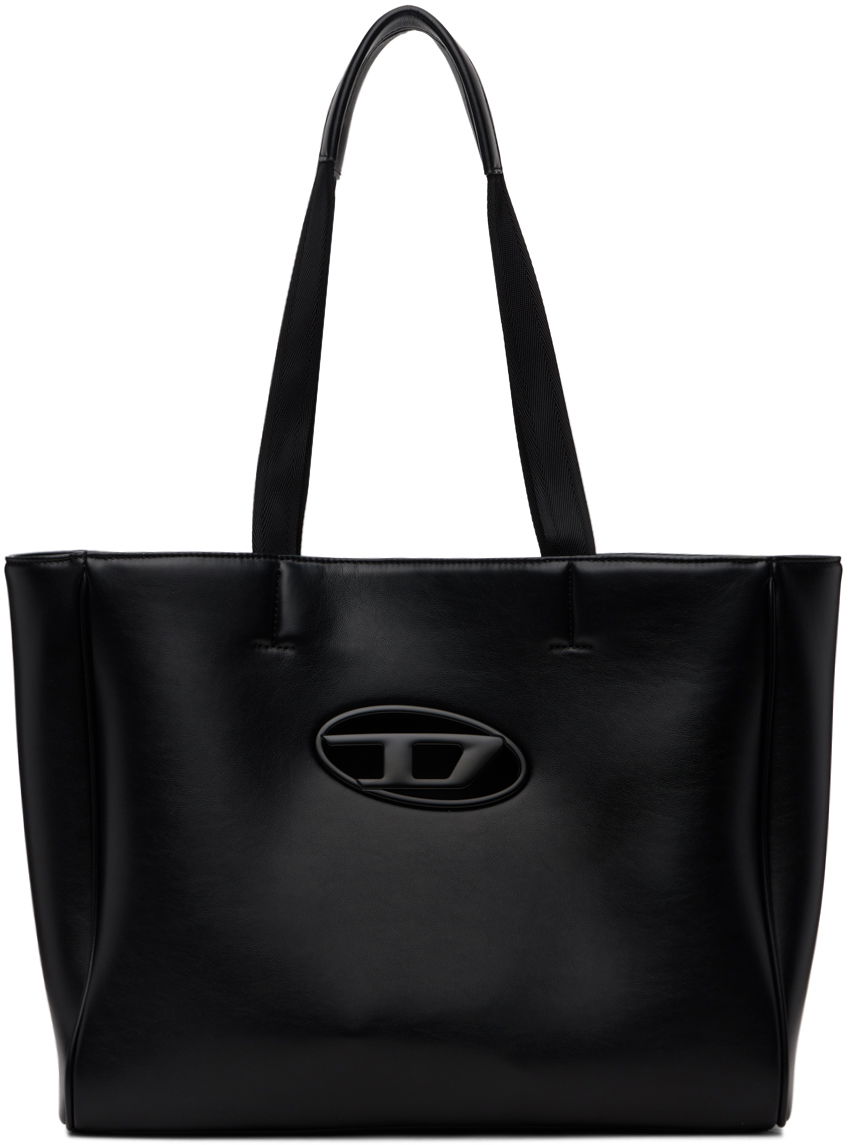 Голяма пазарска чанта Diesel Faux Leather Tote Bag Черно | X10100-P5925-T8013, 0