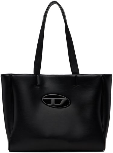 Голяма пазарска чанта Diesel Faux Leather Tote Bag Черно | X10100-P5925-T8013, 0
