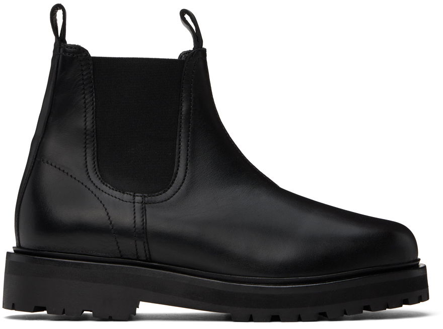 Облекло Studio Nicholson Studio Nicholson Kick Chelsea Boots Черно | KICK SNM - 901, 0