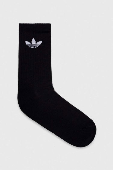 Чорапи adidas Originals Trefoil Cushion Crew Socks - 3 pack Черно | IJ5613, 2