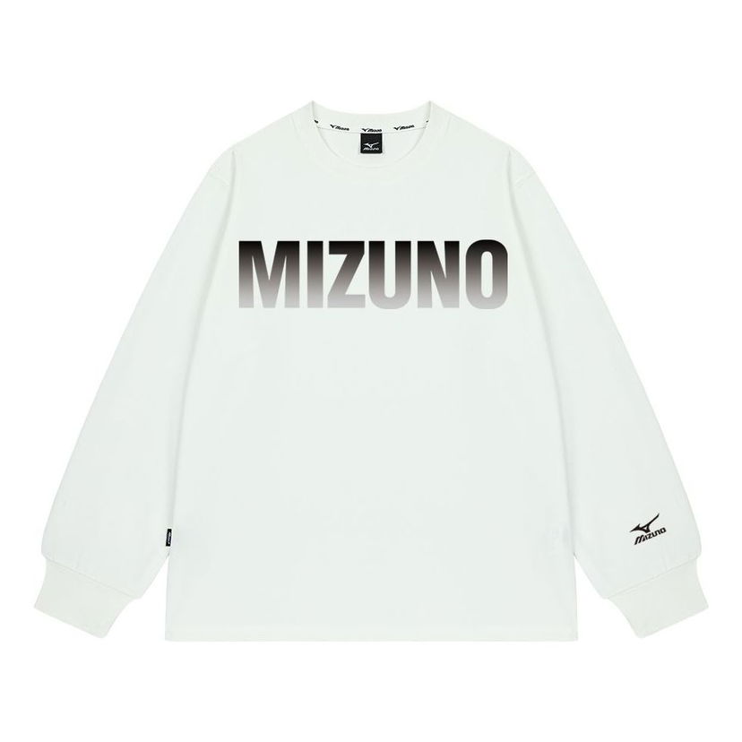 Суитчър Mizuno Graphic Long Sleeve T-shirt Бяло | A2CA2A03