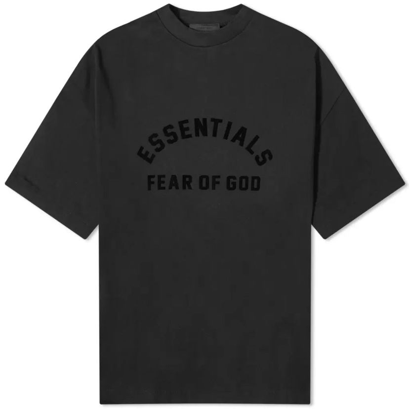 Тениска Fear of God Essentials Printed Logo T-Shirt Черно | 125SP242004F