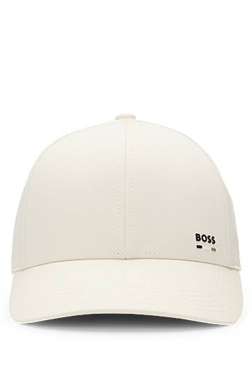 Шапка с козирка BOSS BOSS Cotton-twill Cap with Logo Trim Бяло | 50539428, 0