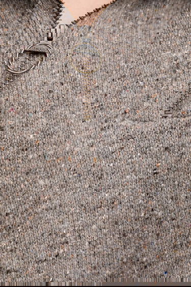 Пуловер Barbour Barbour Half Zip Knit Sweater Сиво | LKN1579, 4