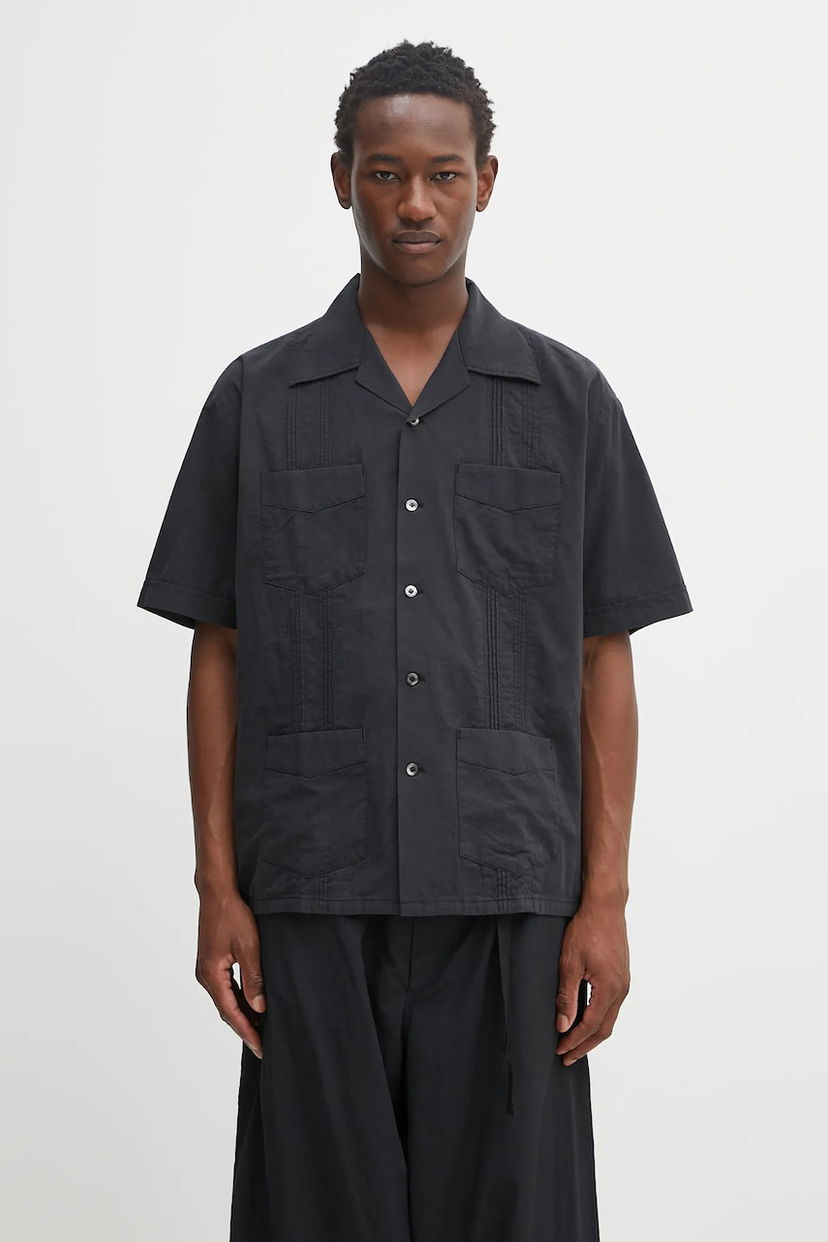 Риза Neighborhood NEIGHBORHOOD Guayabera Short Sleeve Shirt Черно | 251AQNH.SHM05