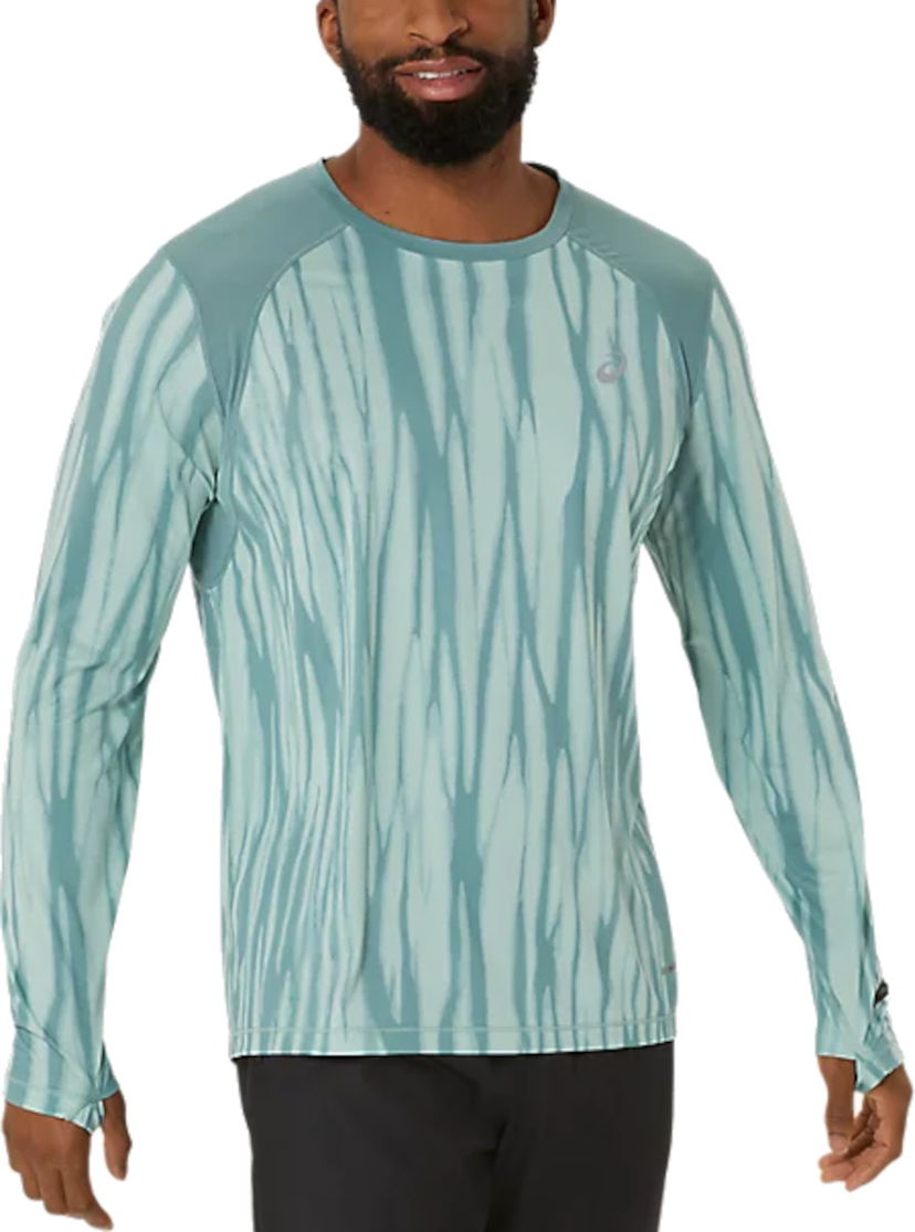 Тениска Asics ROAD ALL OVER PRINT LS TOP Синьо | 2011d099-300