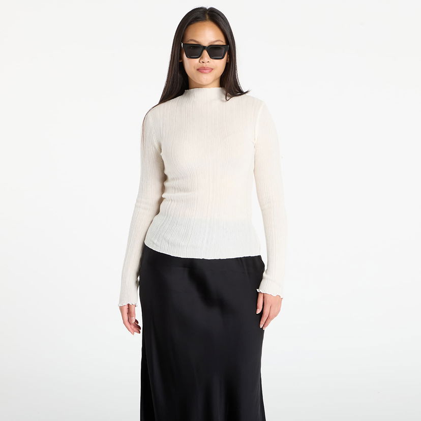 Пуловер Samsoe Samsoe Samsøe Samsøe Sajose Turtleneck Sweater Бяло | F25300022_CLR000289