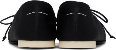 Кецове и обувки Maison Margiela MM6 Maison Margiela Satin Pointe Logo Ballerina Flats Черно | S59WZ0100 P5560, 1