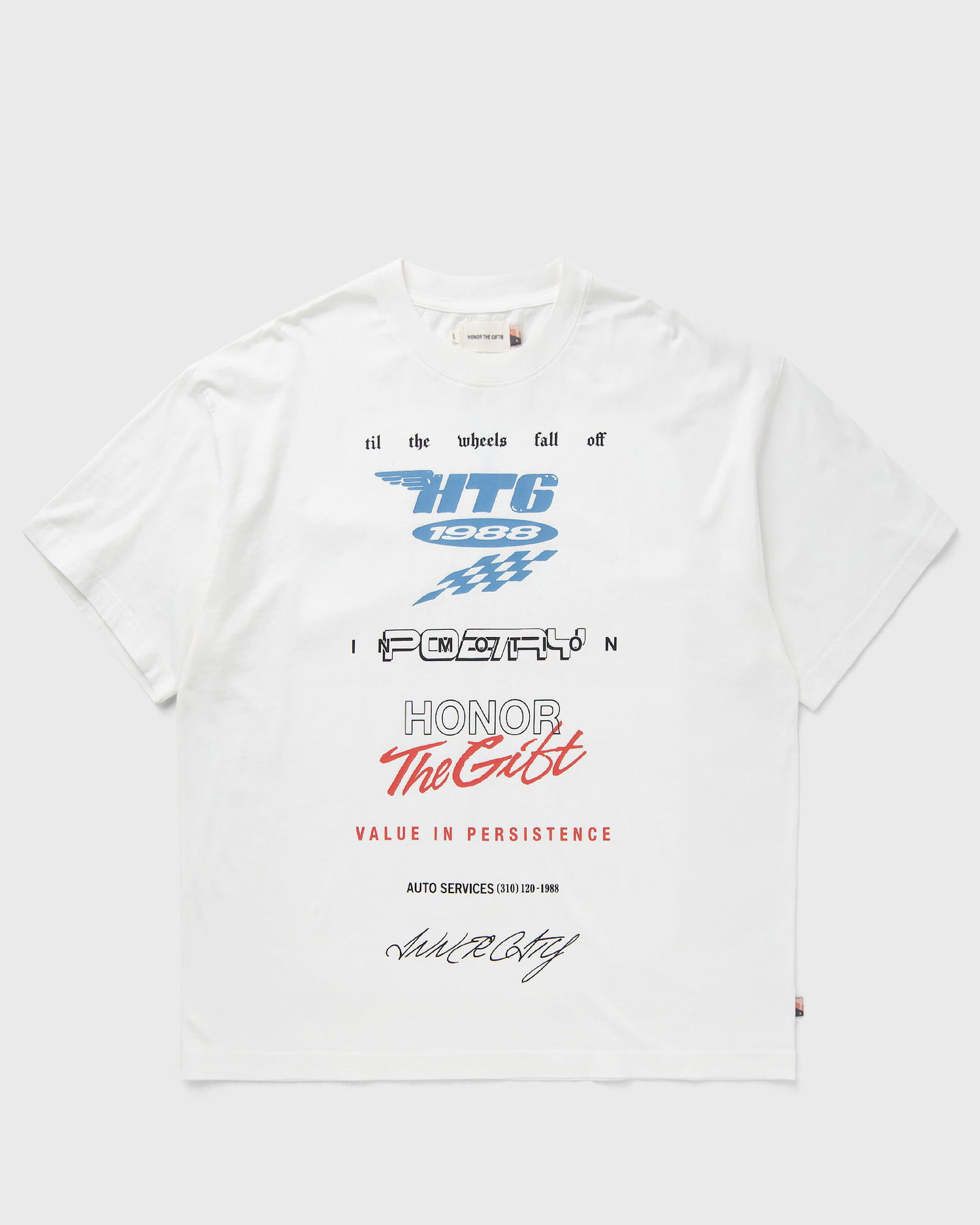 Тениска Honor The Gift Persistence Race Graphic T-Shirt Бяло | HTG250190-WHITE, 1