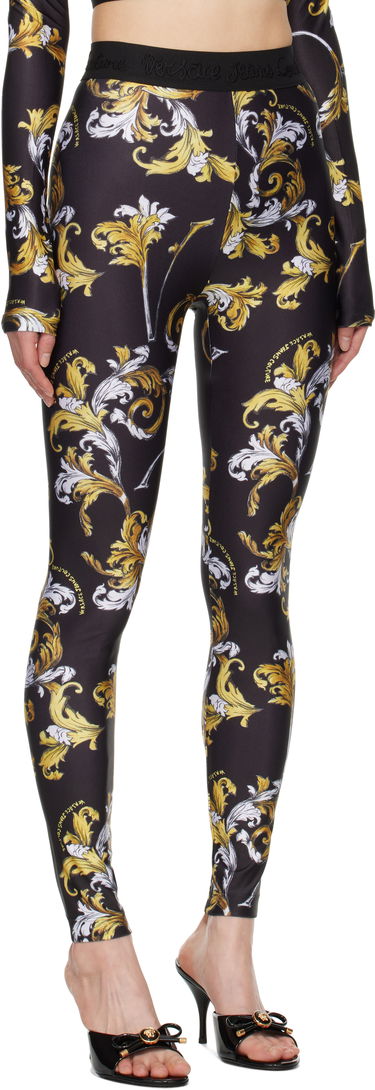 Клинове Versace Versace Jeans Couture Barocco Print Leggings Розово | E78HAC101_EJS470, 4