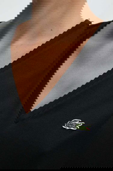 Тениска Lacoste Lacoste V-Neck T-Shirt Черно | TF7300, 4