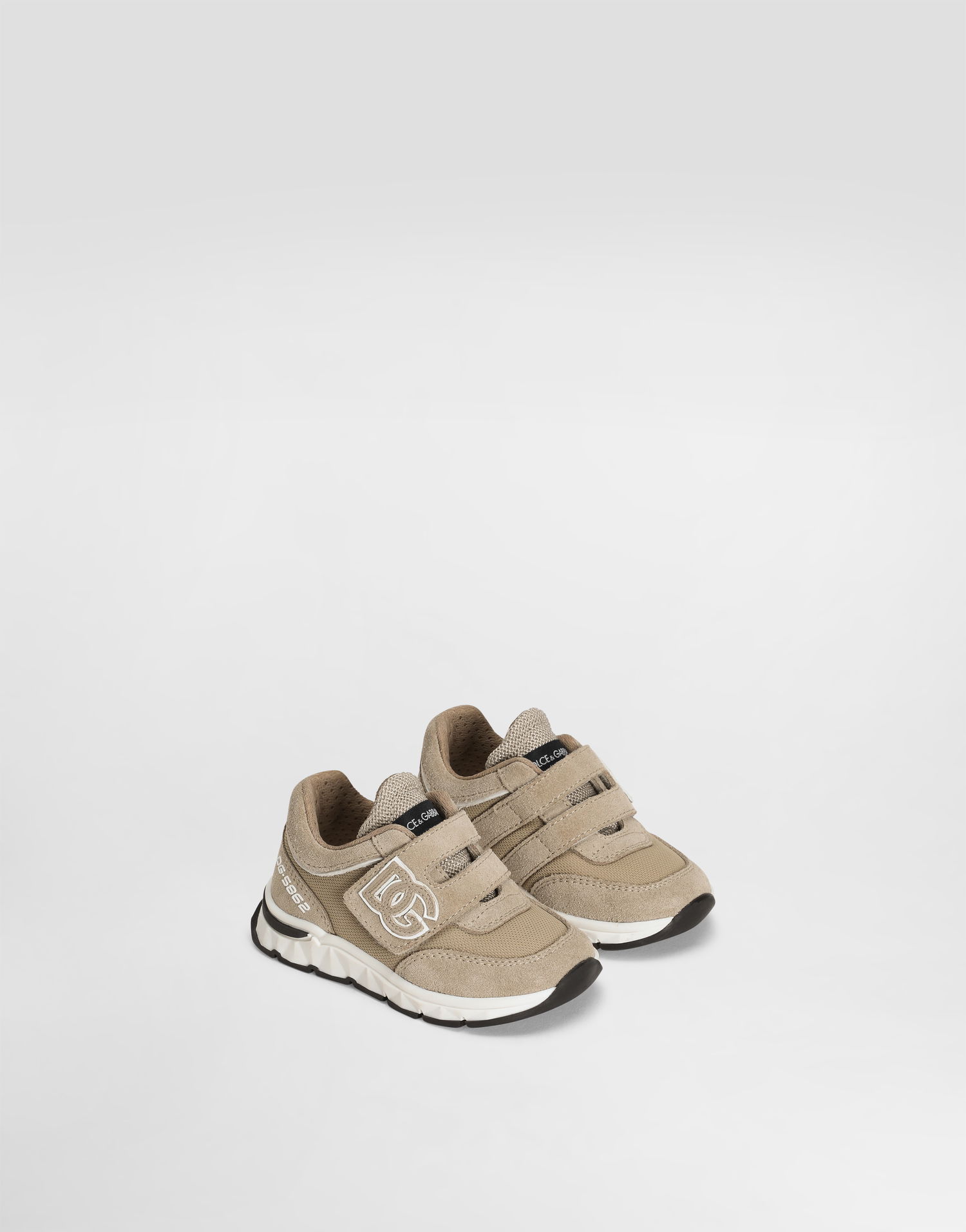 Аксесоари Dolce & Gabbana Dolce & Gabbana DG Running Mesh and Split Leather First Steps (19-26) Бежово | DN0199AA9548B183, 1