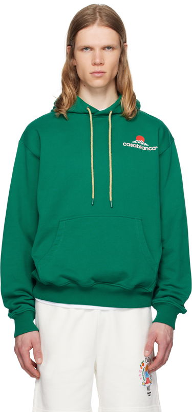 Суитчър Casablanca Casablanca Montagne Hoodie Зелено | MPF25-JTP-292-03, 0