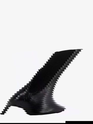 Кецове и обувки TOTEME Totem Black Leather Ankle Boots Черно | 214907813200, 0