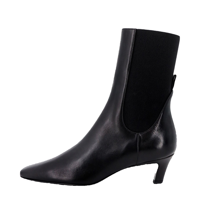 Кецове и обувки TOTEME Totem Black Leather Ankle Boots Черно | 214907813200