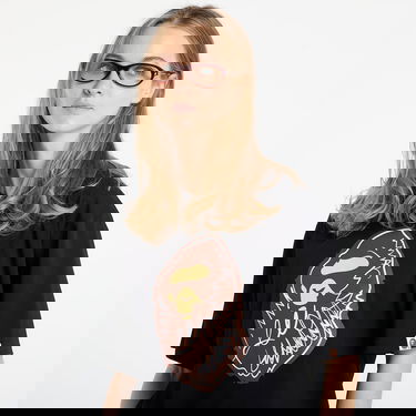 Тениска BAPE BAPE® x FOOTSHOP - Scribble Ape Tee UNISEX Black Черно | 001TEL721324MBLK, 3