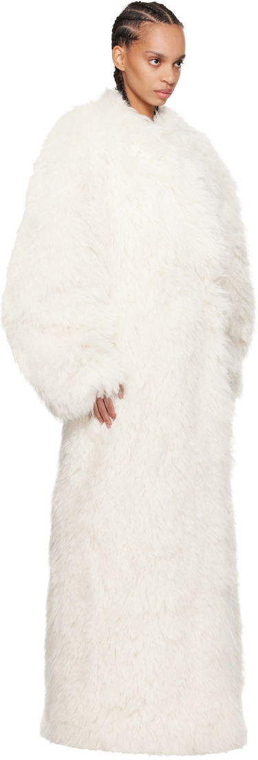 Палта Entire Studios Entire Studios Chrysalis Faux-Fur Coat Бяло | ES2688FR, 4
