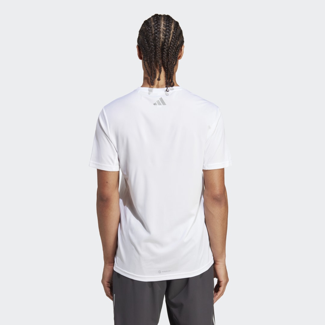 Тениска adidas Originals Run Icons 3 Bar Logo Бяло | HR3244, 1