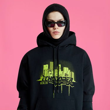 Суитчър RAF SIMONS Hoodie With Seperate Sleeves Echodomer Черно | 221-M171-19003-0099, 2