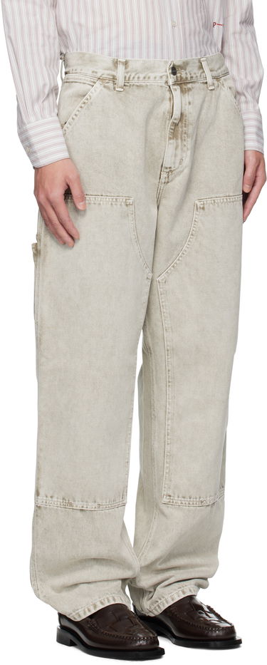Дънки Carhartt WIP Carhartt WIP Double Knee Jeans Бежово | I035825, 1