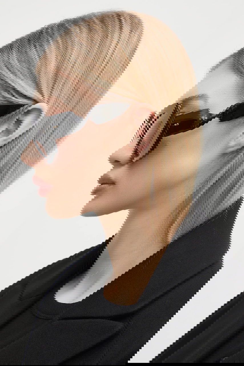 Слънчеви очила JW Anderson SSENSE Exclusive Pink Twister Sunglasses Сиво | JWA04, 1