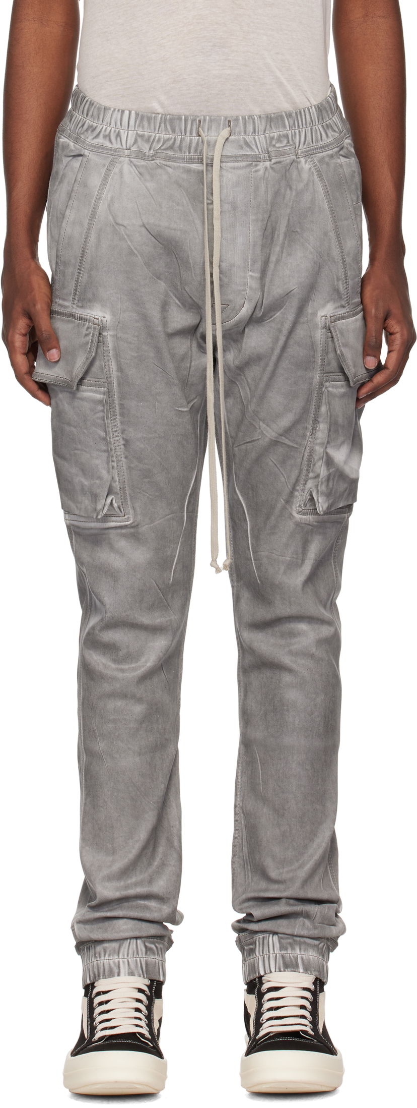 Дънки Rick Owens Porterville Mastodon Cut Jeans Сиво | DU02D2386 HSCF