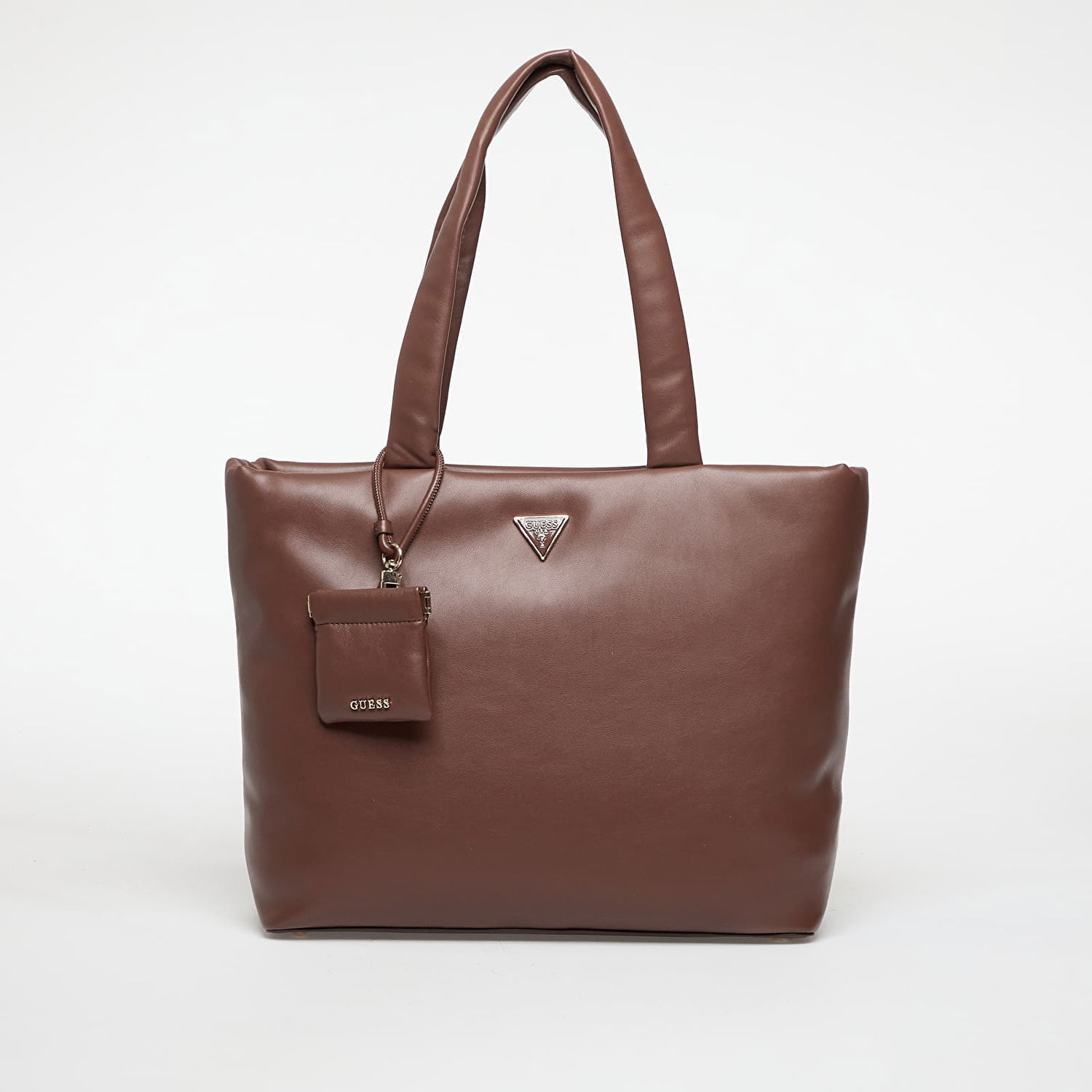 Голяма пазарска чанта GUESS Sunetra Tech Tote Universal with Detachable Pouch Кафяво | HWNG7534230-ESP, 0