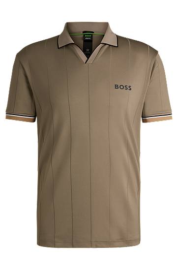 Поло тениска BOSS Four-Way Stretch Active Polo Shirt Зелено | 50530768, 0