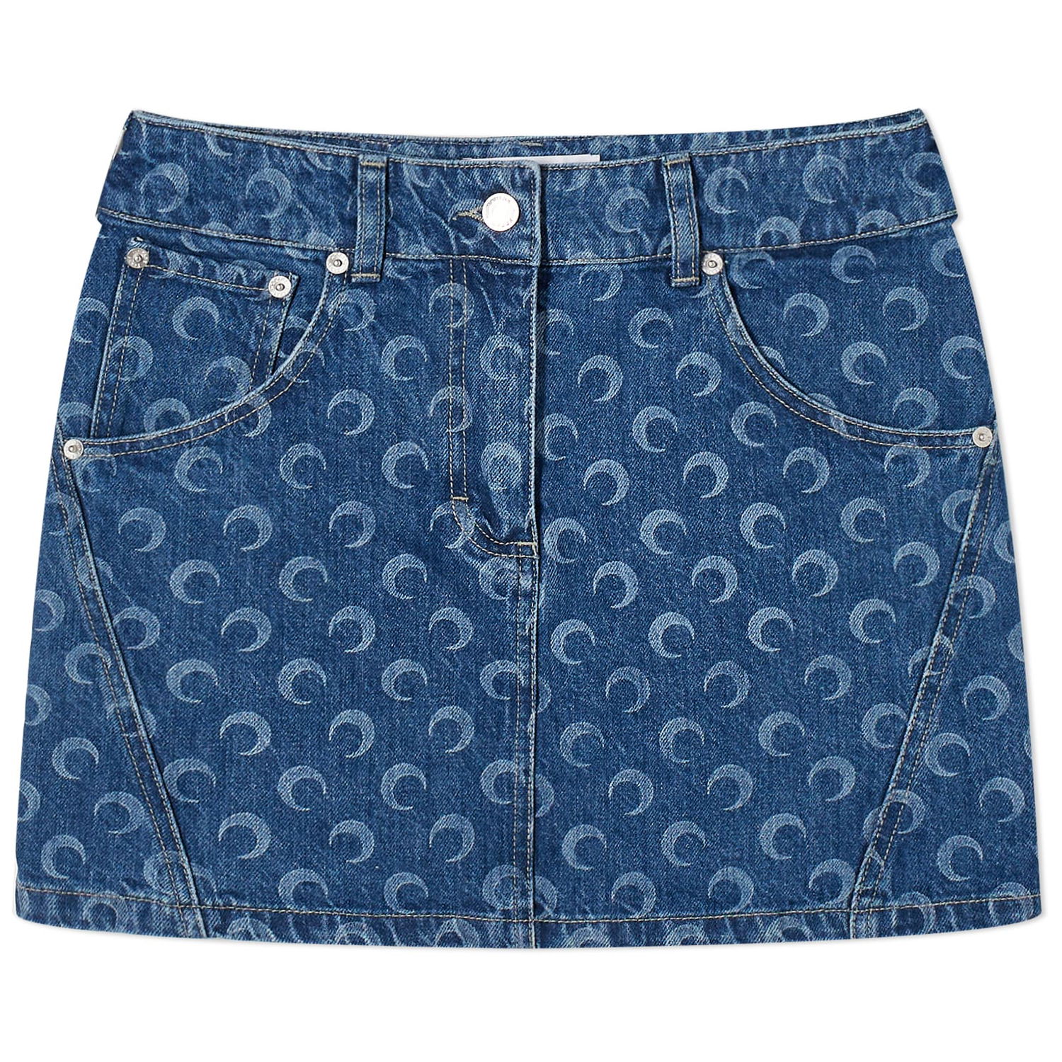 Пола Marine Serre Deadstock Denim Тъмно синьо | WSK057-BL50, 0