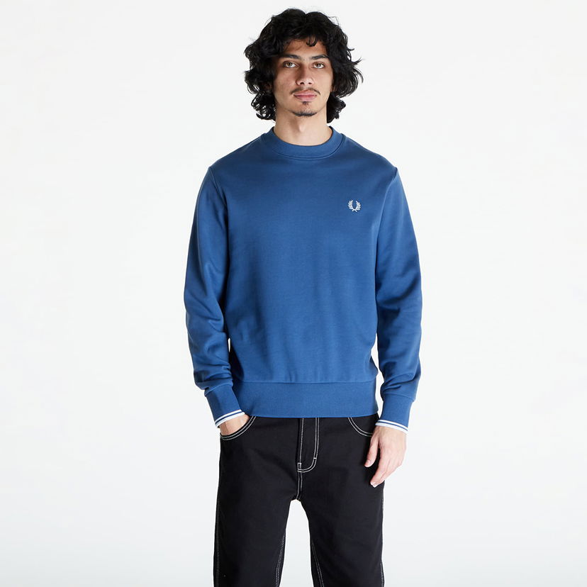 Суитчър Fred Perry Crew Neck Sweatshirt Синьо | M7535 V06