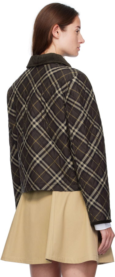 Яке Burberry Burberry Oldham Plaid Quilted Jacket Кафяво | 8115975, 2